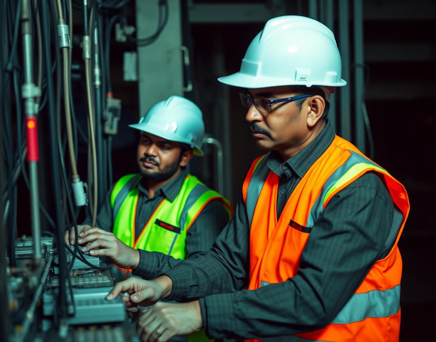 JMB field technicians servicing telecom network equipment